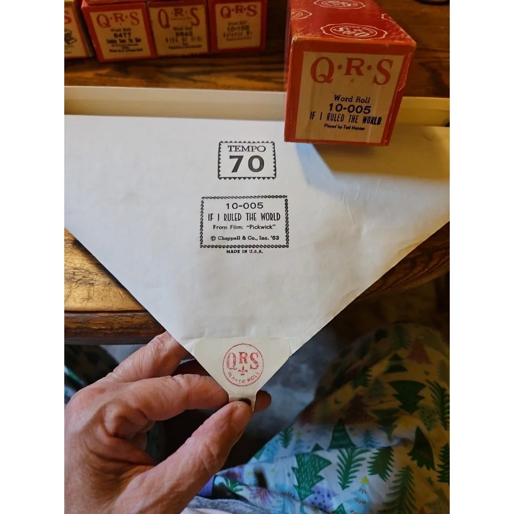 Lot of 14 Vintage QRS Player Piano Rolls